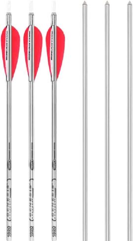 Easton Arrow Genesis 1820، 3 بوصات DMND HD VANES فضي (6PK) in Kuwait