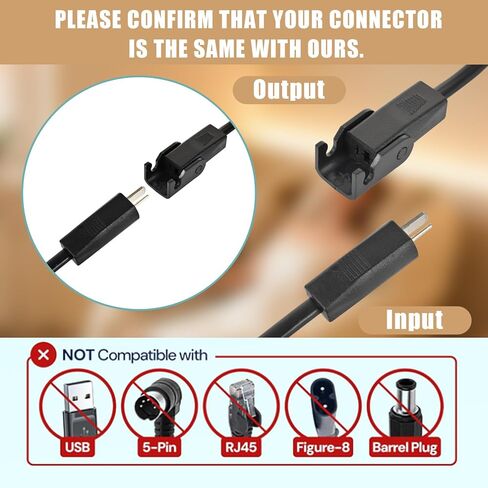 5000mAh Universal Battery Pack for Reclining Furniture, Rechargeable Wireless Power Supply Fits Furniture with 2-Pin Connection, Batteries for Electric Sofas, Couch, Power Recliner Chair in Saudi Arabia