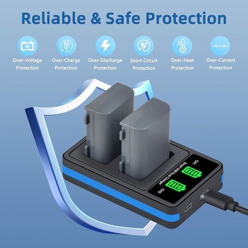 NB-2L NB-2LH Battery 2 Pack and Dual Charger for Canon Digital Rebel XT XTi PowerShot G7 G9 S70 S80 S60 S50 S30 S40 S45 DC420 DC410 EOS 400D 350D VIXIA HF R10 Elura 40 50 60 in Saudi Arabia