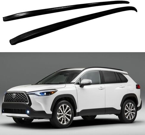 2Pcs Aluminum Roof Rail Rack Side Rails Bar Holder Fits for Corolla Cross 2022-2025 Cross Bar Roof Bars in Saudi Arabia