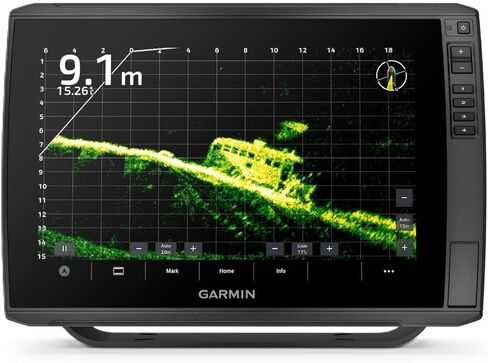 ECHOMAP 010-02882-01 Ultra 2 12 بوصة جهاز رسم الخرائط، 126sv مع محول GT56UHD-TM، يتضمن Navionics+ رسم الخرائط الداخلية والساحلية للولايات المتحدة 010-02882-01، متوافق مع Garmin in Kuwait