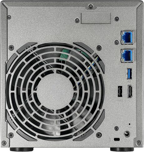 Asustor Lockerstor 4 Gen2+ AS6704T v2 4 Bay NAS Storage, Intel Quad-Core 2.0GHz CPU, Dual 5GbE Ports, 4GB RAM DDR4, 4 M.2 SSD Slots, HDMI, Network Attached Storage (Diskless) in Saudi Arabia