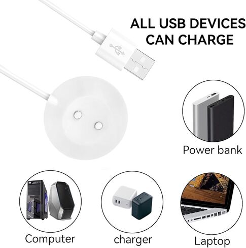 شاحن لعبة USB Rose، محول مغناطيسي قائم للشاحن، شحن سريع، كابل USB بديل لقاعدة قاعدة الشحن لهزاز الورد فقط - 12 مم in Saudi Arabia