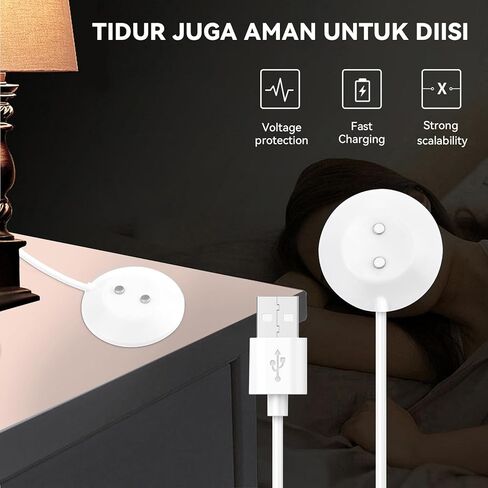 شاحن لعبة USB Rose، محول مغناطيسي قائم للشاحن، شحن سريع، كابل USB بديل لقاعدة قاعدة الشحن لهزاز الورد فقط - 12 مم in Saudi Arabia