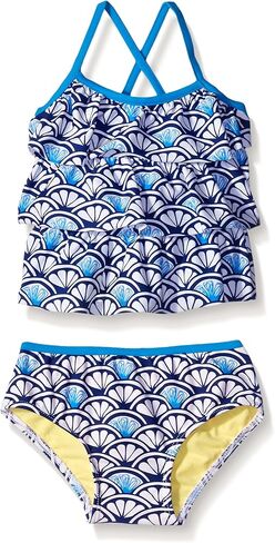 Tommy Bahama Baby Girls' Infant Two Piece Shell Ruffle Tankini in Saudi Arabia