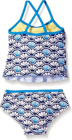 Tommy Bahama Baby Girls' Infant Two Piece Shell Ruffle Tankini in Saudi Arabia