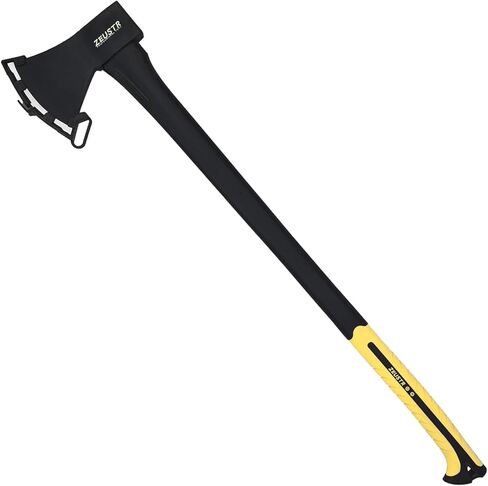 فأس تخييم طويل 91.44 سم، شفرة فولاذية مزورة مع مقبض ممتص للصدمات، فتحة خارجية للتخييم والمطبخ، تقطيع الخشب والتلطيف in Kuwait