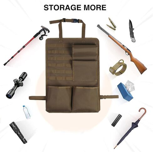 2Pcs Car Seat Back Gun Rack, Backseat Gun Sling Bag, Outdoor Camouflage Safety Carrying Organizer Holder for Hunting Rifles, Universal for Car Jeep Pickup Truck SUV in Kuwait