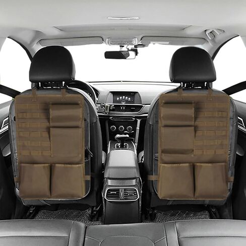 2Pcs Car Seat Back Gun Rack, Backseat Gun Sling Bag, Outdoor Camouflage Safety Carrying Organizer Holder for Hunting Rifles, Universal for Car Jeep Pickup Truck SUV in Kuwait