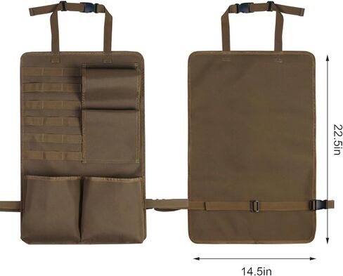 2Pcs Car Seat Back Gun Rack, Backseat Gun Sling Bag, Outdoor Camouflage Safety Carrying Organizer Holder for Hunting Rifles, Universal for Car Jeep Pickup Truck SUV in Kuwait