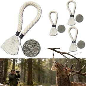 4pcs Deer Scent Rope Kit, 30'' Cotton (NOT Hemp) Scent Wick Rope for Mock Scrape and Deer Hunting with 10' Pre-Attached Paracord (Scent attractant is not Included) in Saudi Arabia