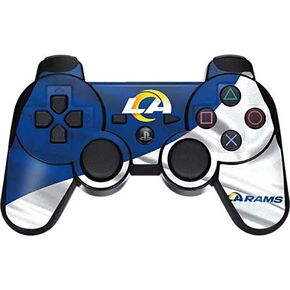 غلاف Skinit المخصص للألعاب متوافق مع وحدة التحكم اللاسلكية PS3 Dual Shock - تصميم علم NFL Los Angeles Rams المرخص رسميًا in Kuwait