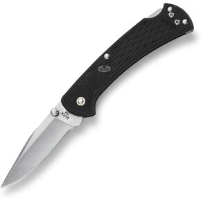 Buck Knives 112 Slim Select Folding Lockback Pocket Knife with Thumb Studs and Removable/Reversible Deep Carry Pocket Clip, Nylon Handles, 3" 420HC Blade in Kuwait