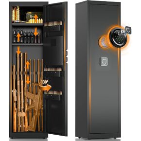 8-10 Gun Rifle Safe for Home Security, Gun Safe for Rifles and Pistols - Quick Access Digital Keypad | Easy Assembly Gun Safe with Adjustable Shelves Rifle Safes for Home with Digital keypad in Kuwait