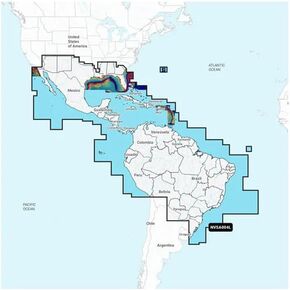 Garmin Navionics Vision+™ NVSA004L -Mexico, The Caribbean to Brazil - Inland & Coastal Marine Charts in Saudi Arabia