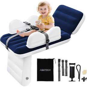 Inflatable Toddler Airplane Bed:Airplane Seat Extender for Kids, 2.5mm Thickness Inflatable Baby Air Mattress with Cup Holder & Seat Belt, Plane Bed for Travel Essentials in Kuwait