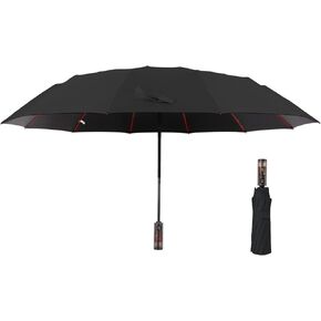 46-inch Automatic Travel Umbrella 3-in-1 Wind & Rain & UV Protection, 5s Quick Fold, Effortless Storage, Non-Rebound Design, Durable in Saudi Arabia
