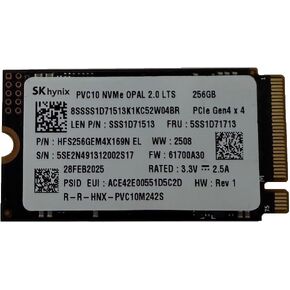OEM SKHynixx 256GB M.2 PCI-e NVME Internal Solid State Drive 42mm 2242 Form Factor M Key Gen4 in Kuwait
