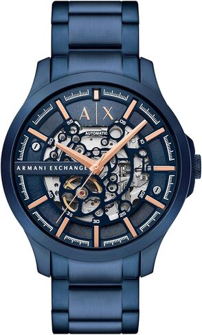 A|X ARMANI EXCHANGE ساعة أوتوماتيكية للرجال من الستانلس ستيل بلون ذهبي وردي (موديل: AX2456) in Saudi Arabia