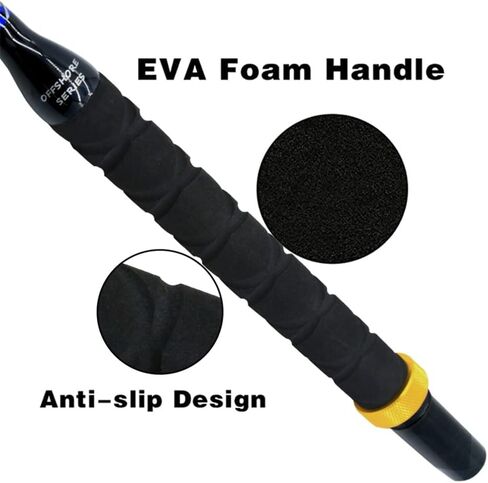 Deep Sea Fishing Rod, Heavy Duty Bent Butt Trolling Rod with Roller Guides,Conventional Fishing Rod in Saudi Arabia