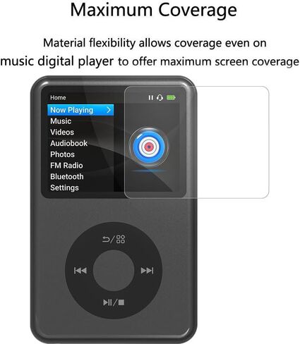 واقي شاشة مشغل MP3 من innioasis Y1، [عبوتان] طبقة TPU ناعمة وشفافة عالية الدقة [مضادة لبصمات الأصابع] [مضادة للخدش] [خالية من الفقاعات] متوافقة مع مشغل MP3 innioasis Y1 (2.4 بوصة) in Kuwait