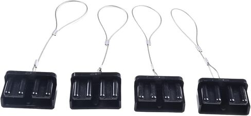 4PCS For Anderson Connector Dust Cover For 50A 120A 175A Battery Power/Connectors, 2P Pole, 600V, Flame Retardant PVC Terminal Protection(120A-red) in Saudi Arabia