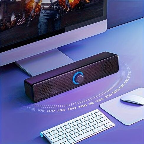 مكبرات صوت للكمبيوتر المكتبي USB بحجم صغير وإخراج صوت واضح للمكتب المنزلي والدراسة in Saudi Arabia