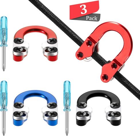 Mudder 3 مجموعات من القوس المركب على شكل حرف D للرماية، حلقة معدنية على شكل حرف U، حلقة على شكل حرف D، حلقة تثبيت مع مفكات براغي لملحقات تركيب الصيد in Kuwait