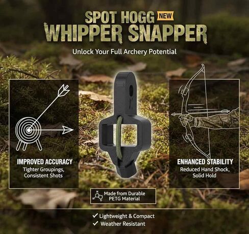 Archery Release Stabilizer Holder for Spot Hogg Whipper Snapper, for Stan Perfex, Bow Performance Enhancement, Secure Attachment System, Durable Material, Suitable for Use At The Range Or In The Field in Saudi Arabia