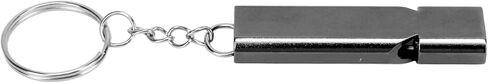 Emergency Survival Whistle Double Tube High Frequency Whistle for Camping Hiking Fishing Keychain for Outdoor Activities Aluminum Alloy in Saudi Arabia