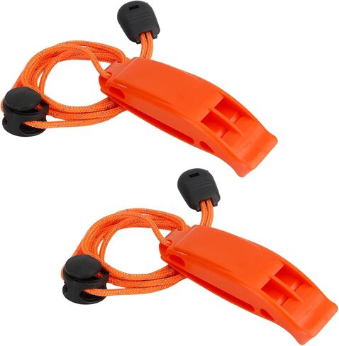 Whistle Emergency Whistle Safety Whistles Loud Survival Whistles with Adjustable Reflective Lanyard for Lifeguard Climbing Hiking Fishing Boating Swimming Hunting Rescue Signal, Plastic in Saudi Arabia