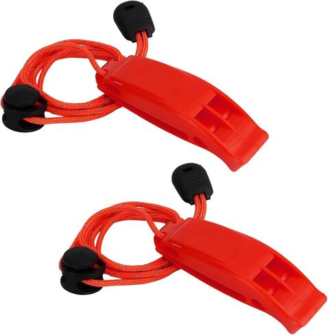 Whistle Emergency Whistle Safety Whistles Loud Survival Whistles with Adjustable Reflective Lanyard for Lifeguard Climbing Hiking Fishing Boating Swimming Hunting Rescue Signal, Plastic in Saudi Arabia