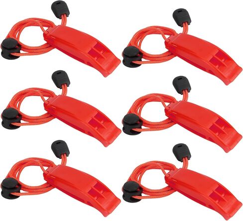 Whistle Emergency Whistle Safety Whistles Loud Survival Whistles with Adjustable Reflective Lanyard for Lifeguard Climbing Hiking Fishing Boating Swimming Hunting Rescue Signal, Plastic in Saudi Arabia