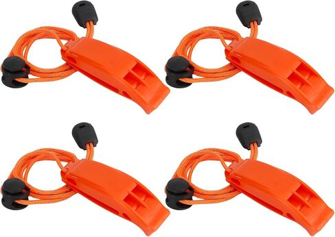 Whistle Emergency Whistle Safety Whistles Loud Survival Whistles with Adjustable Reflective Lanyard for Lifeguard Climbing Hiking Fishing Boating Swimming Hunting Rescue Signal, Plastic in Saudi Arabia