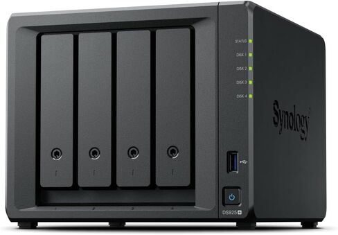 Synology DS925+(2X 2.5GbE Ports, Ryzen V1500B, 4GB RAM) 4-Bay 16TB Bundle with 4X 4TB WD Red Plus in Kuwait