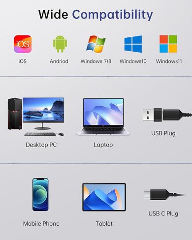 سماعات AOC للكمبيوتر المحمول مع ميكروفون in Kuwait