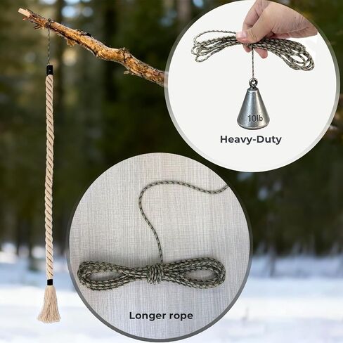4pcs Deer Scent Rope Kit, 30'' Cotton (NOT Hemp) Scent Wick Rope for Mock Scrape and Deer Hunting with 10' Pre-Attached Paracord (Scent attractant is not Included) in Saudi Arabia