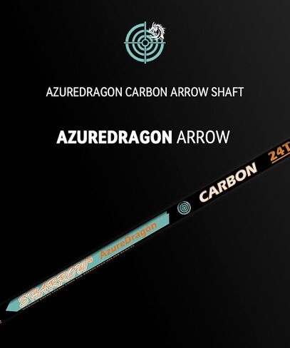 Pure Carbon Arrow Shafts 12Pcs - 32 Inch 24T Carbon Arrow Shafts, ID.165 Bare Arrows Shaft Tube for Target Shooting & Competitive Archery in Saudi Arabia