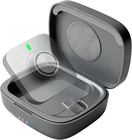 حافظة شحن الحلقات الذكية متوافقة مع Oura Ring Gen 4 | شاحن Gen 3 - محطة طاقة شحن سريع بقدرة 1000 مللي أمبير في الساعة تناسب شواحن Oura Ring الأصلية من الجيل 4 والجيل 3 (الشاحن الرسمي غير متضمن) in Kuwait