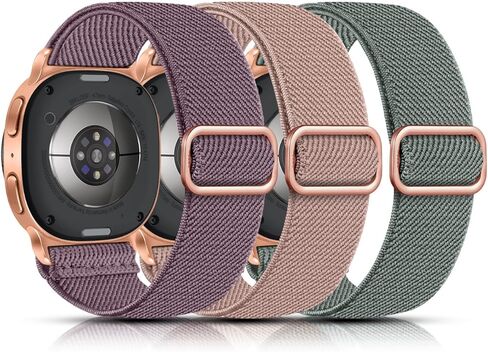 أشرطة Lerobo المرنة متوافقة مع ساعة Samsung Galaxy Watch 8 7 6 5 4 40 مم 44 مم/Galaxy Watch 8 Classic 6 4 Classic 43mm 47mm 42mm 46mm/5 Pro Band 45mm/Active 2,3 Pack 20mm حزام رياضي من النايلون قابل للتعديل in Saudi Arabia