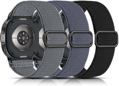 أشرطة Lerobo المرنة متوافقة مع ساعة Samsung Galaxy Watch 8 7 6 5 4 40 مم 44 مم/Galaxy Watch 8 Classic 6 4 Classic 43mm 47mm 42mm 46mm/5 Pro Band 45mm/Active 2,3 Pack 20mm حزام رياضي من النايلون قابل للتعديل in Saudi Arabia