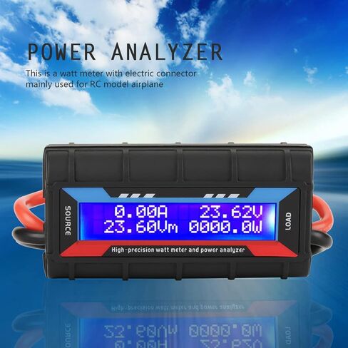 Zerone RC Power Tester ، Digital LCD Display Voltage AMP Meter 8V-60V High Watt Meter لطائرة RC Model (130A) in Saudi Arabia