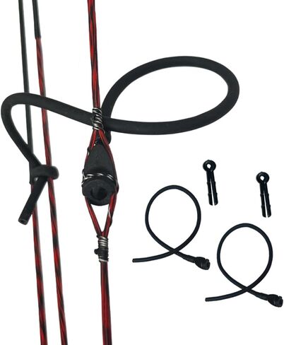 2Pcs Archery Peep Sight Compound Bow 3/16 Rubber Tube Peep Sight Bow String Tubing with Buckle for Hunting Shooting Targeting Accessories in Kuwait