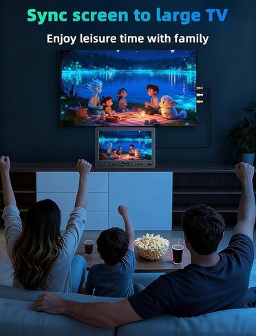 مشغل DVD للسيارة مقاس 10.6 بوصة - مشغل DVD مزدوج محمول من FELEMAN للسيارة مزود بقرص من نوع الشفط، ومشغل DVD لمسند الرأس يشغل نفس الفيلم أو فيلمين مختلفين، ويدعم فيديو 1080 بكسل، وUSB، وHDMI IN، وAV In/Out، وجميع المناطق in Kuwait