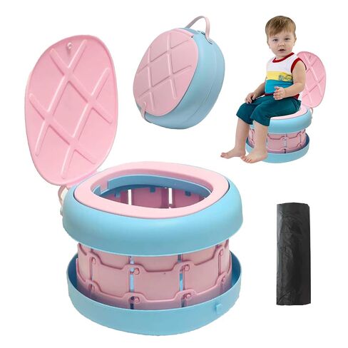 منتجات SunnySmile Baby›التدريب على استخدام الحمام›نونية السفر للأطفال الصغار، مرحاض محمول وقابل للطي، يمكن وضعه على مقعد المرحاض في حالات الطوارئ للسيارة والتخييم والخارج والداخل in Saudi Arabia