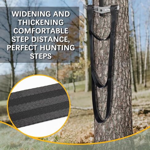 3-Step Climbing Stick Aider for Hunting – Lightweight Rope Step Aider with Daisy Chain Design, Saddle Hunting Tree Stand Accessories for Outdoor Climbing & Safety in Kuwait