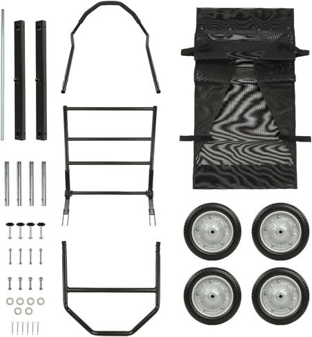 G-PLUS 500 Pounds Capacity Foldable Multi Use Deer Game Recovery Cart Utility Gear Dolly with 4 Oversized Wheels All Terrain Cart Black in Saudi Arabia