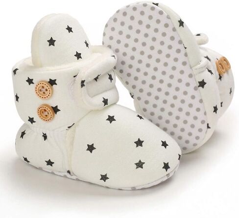 Baby Booties Infant Newborn Boys Girls Soft Cotton Slippers Warm Crib Sock Shoes in Saudi Arabia