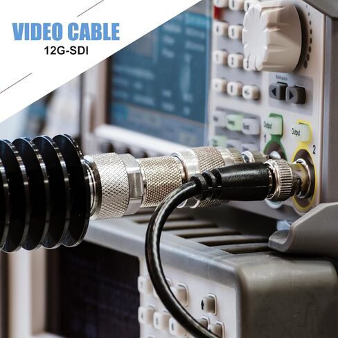 MECCANIXITY 32.8FT 12G-SDI Cable, 4K 60Hz HD-SDI Video Cable 75 Ohm RG6 BNC Cable 18AWG Cable Wire Supports HD-SDI/3G/6G-SDI for Camera Surveillance CCTV System in Saudi Arabia