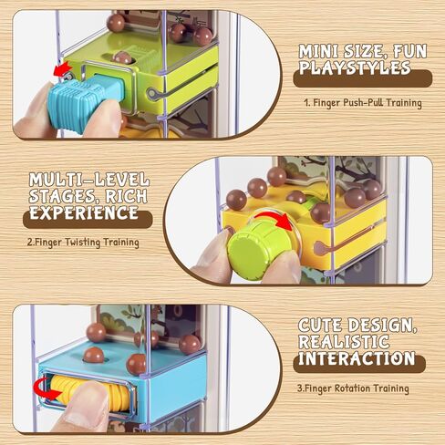 Montessori Toys for 2 3 4 5 6 7 Year Old, Ball Drop Toys for Toddlers 3-5, Activity Cube Educational Learning Toy 5 Fine Motor Activities, Busy Board Sensory Travel Birthday Boys Girls in Kuwait